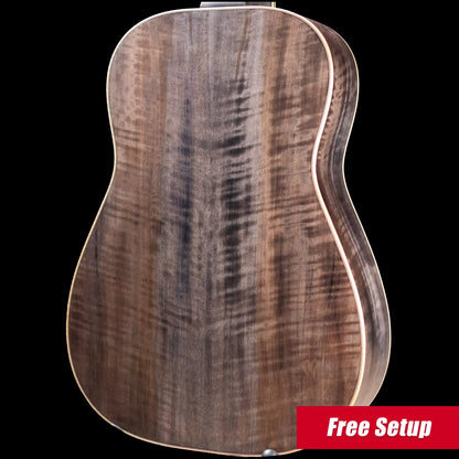 Beard Legacy-E HipShot DoubleShot Square Neck Resonator Guitar - Black Ice 2-Tone Custom Horse Chestnut with Hardshell Case