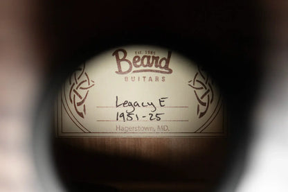 Beard Legacy-E HipShot DoubleShot Square Neck Resonator Guitar - Black Ice 2-Tone Custom Horse Chestnut with Hardshell Case