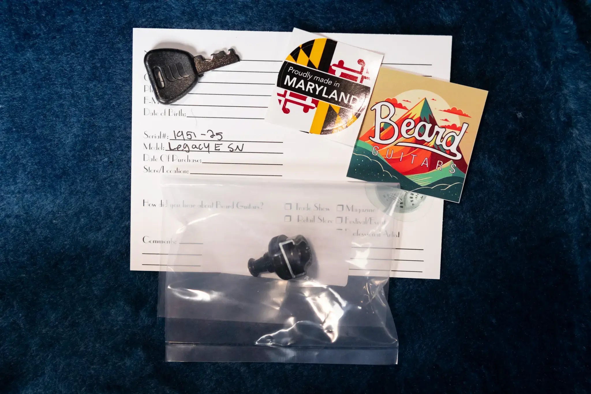 Beard Legacy-E HipShot DoubleShot Square Neck Resonator Guitar - Black Ice 2-Tone Custom Horse Chestnut with Hardshell Case