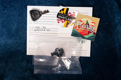 Beard Legacy-E HipShot DoubleShot Square Neck Resonator Guitar - Black Ice 2-Tone Custom Horse Chestnut with Hardshell Case