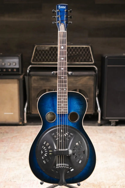 Beard Legacy R Resonator Acoustic/Electric Guitar - Navy Sunburst with Hardshell Case - Used