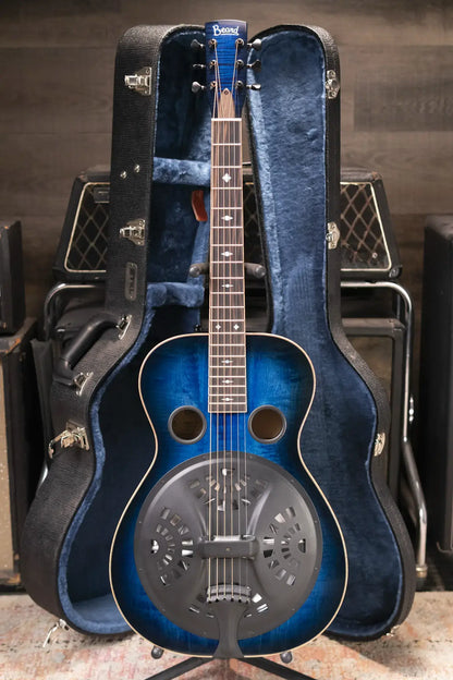Beard Legacy R Resonator Acoustic/Electric Guitar - Navy Sunburst with Hardshell Case - Used