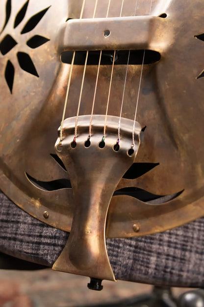 Beard Trailhead E RN Cutaway Acoustic Resonator - Black Ice Curly Maple with Hardshell Case
