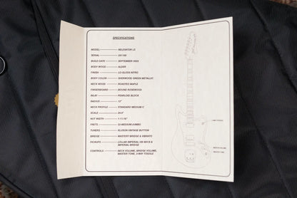 BilT Relevator LS HH Electric Guitar Sherwood Green Metallic with Mono Gig Bag - Used