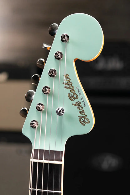 Black Bobbin Custom JM Electric Guitar Surf Green with Mono Gig Bag - Used