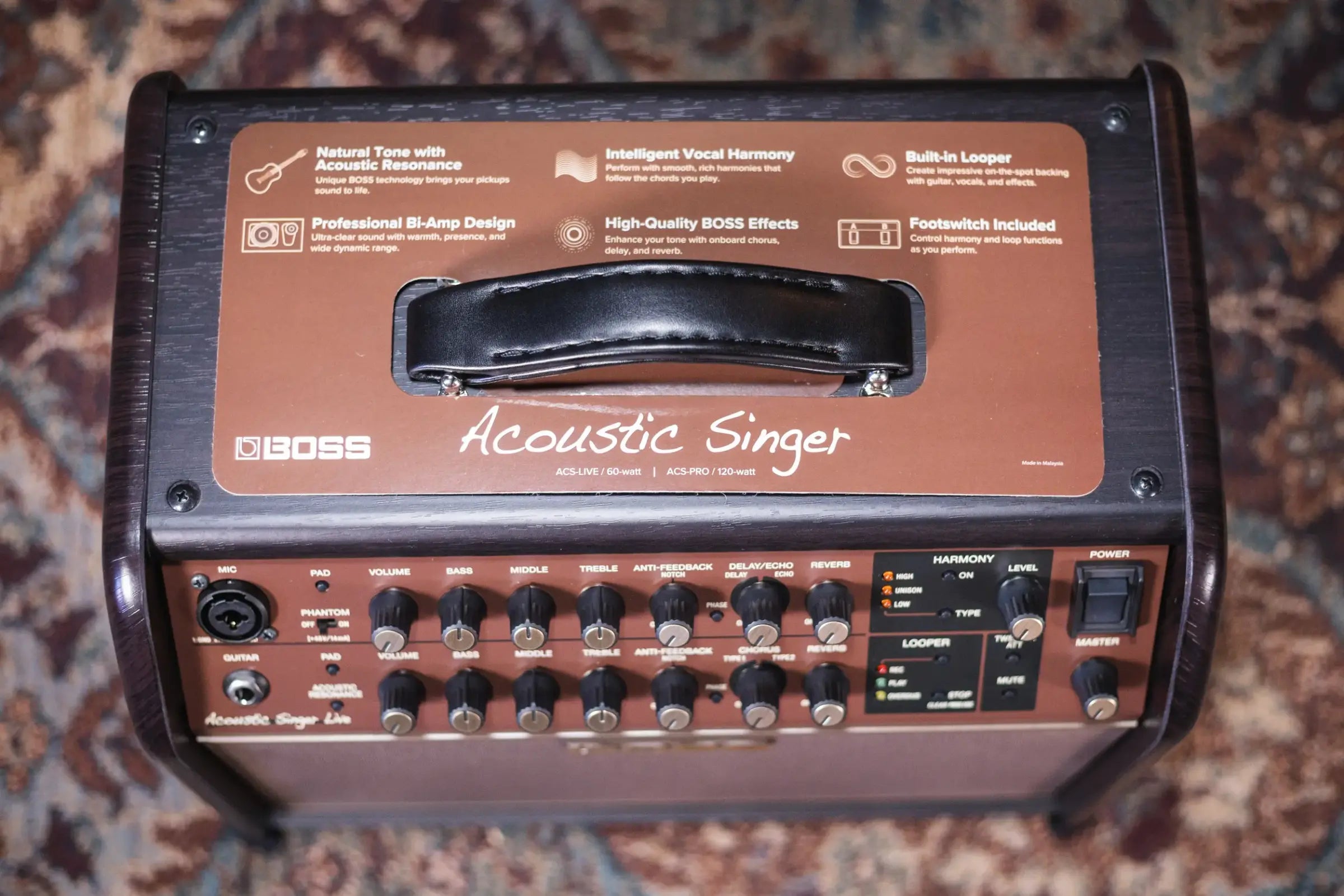 Boss Acoustic Singer Live LT 60-Watt Bi-Amp Acoustic Combo Amp