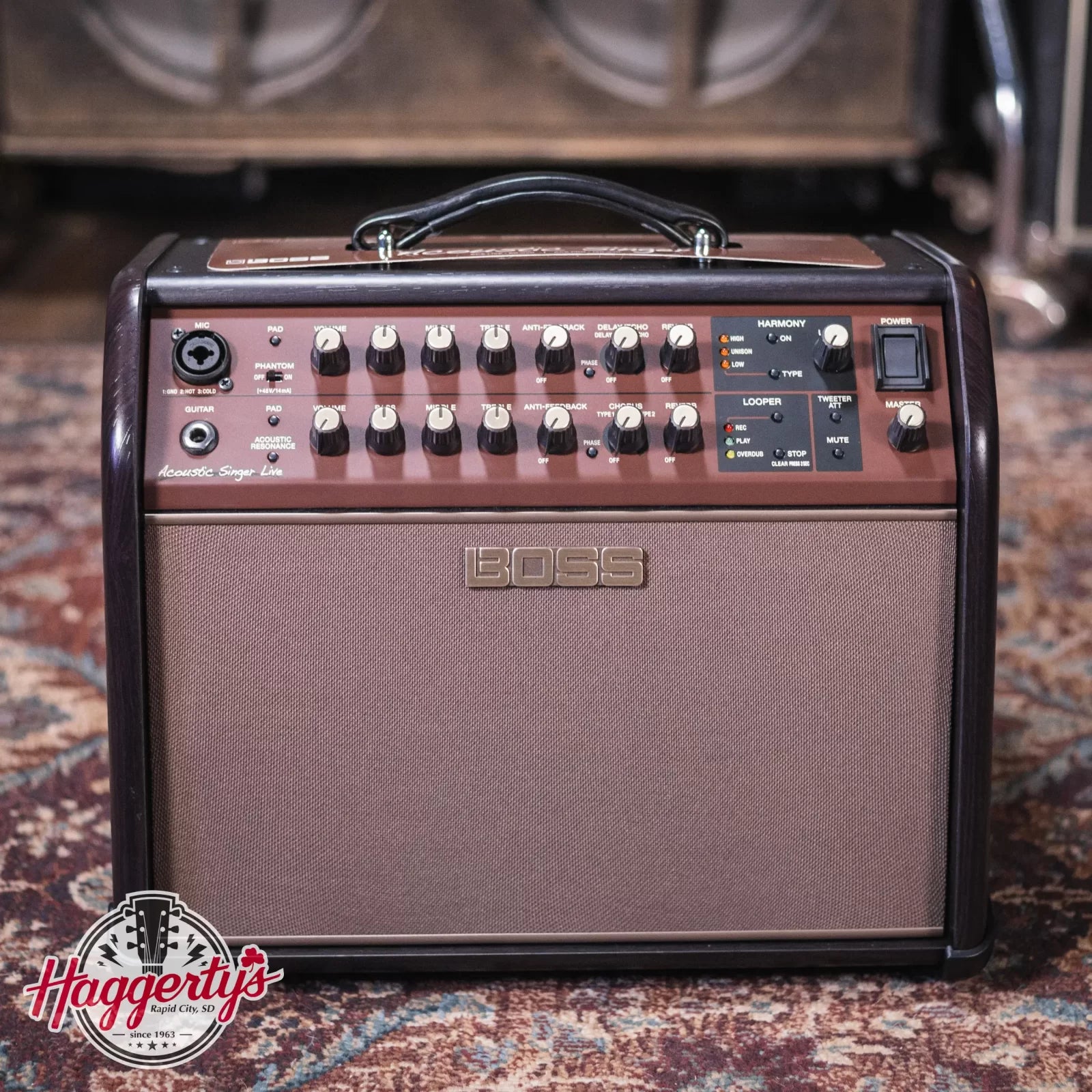 Boss Acoustic Singer Live LT 60 watt Bi amp Acoustic Combo Amp haggertys 1 20231002091457