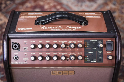 Boss Acoustic Singer Live 60-watt Bi-amp Acoustic Combo Amplifier with FX