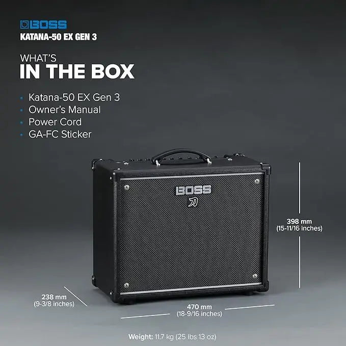 Boss Katana 50 EX Gen 3 Guitar Amplifier 6703e58421f92