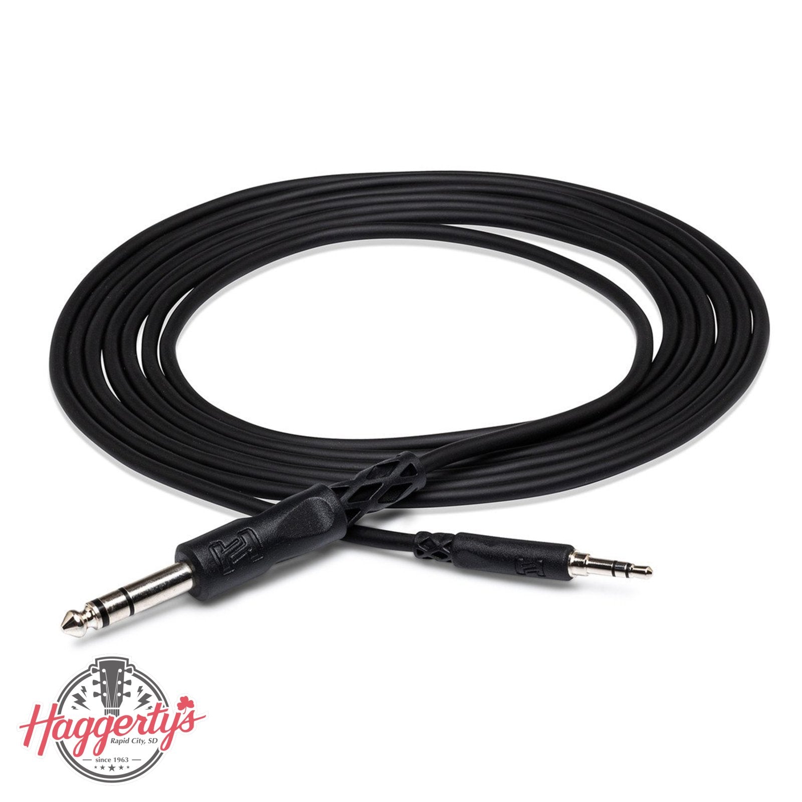 Hosa CMS-110 Stereo Interconnect 3.5 TRS - 1/4 TRS - 10'