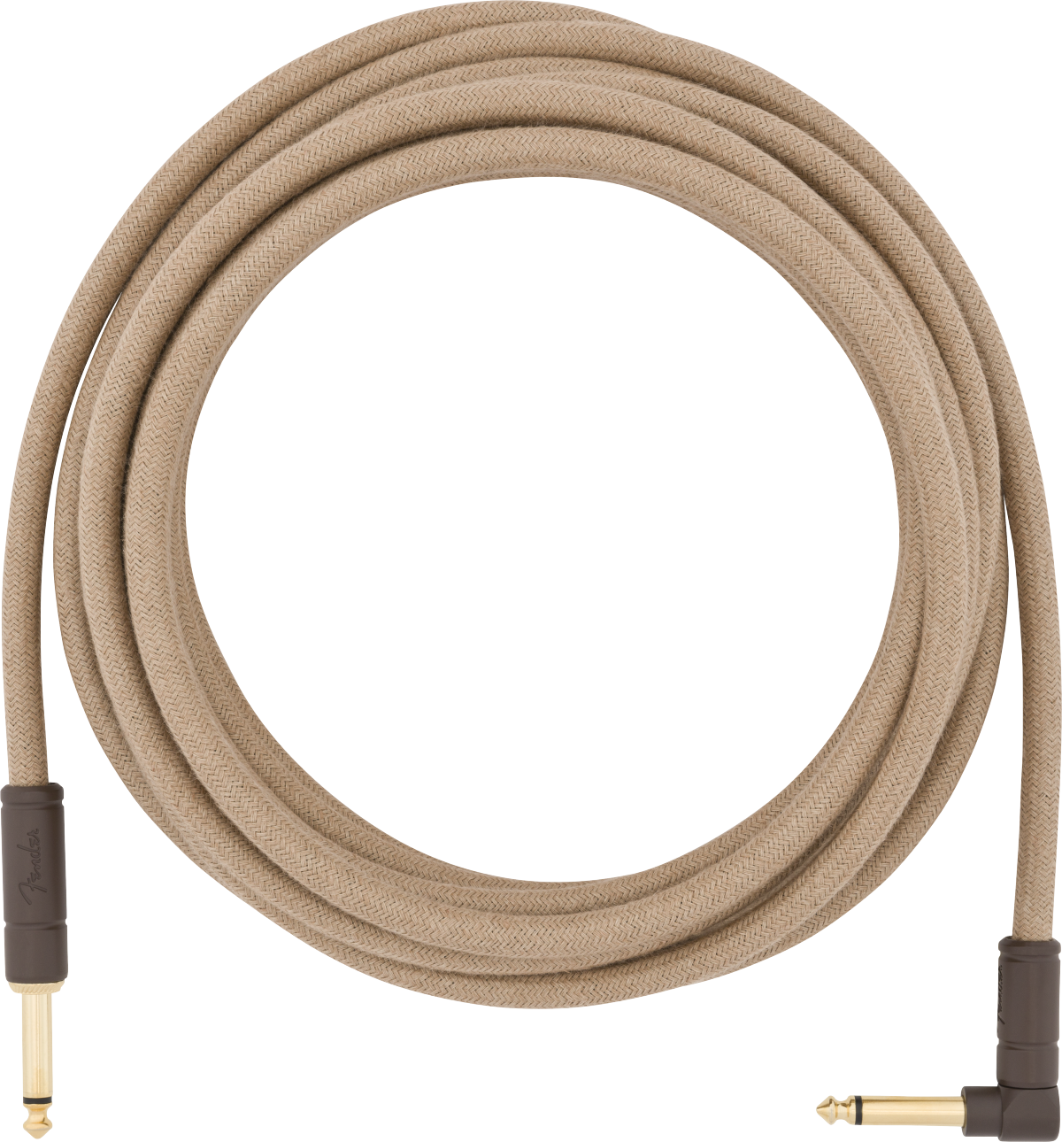 Fender  Festival Instrument Cable, Straight/Angle, 18.6', Pure Hemp, Natural