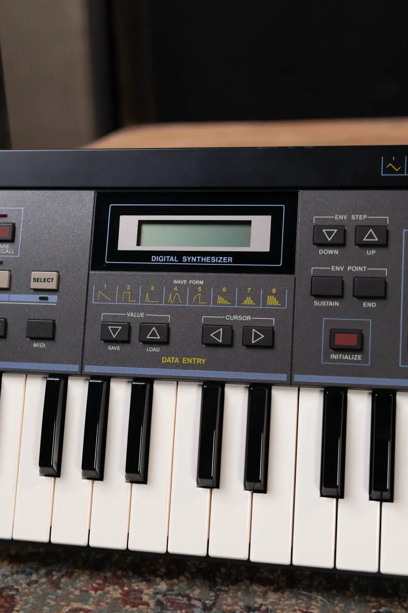 Casio CZ-101 49-Key Synthesizer with Memory Cartridge, Manuals and Hardshell Case - Used