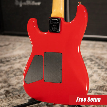 Charvel American Neo-Classic San Dimas Style 1 SD1 HH FR MPL Electric Guitar - Racing Red with Gig Bag