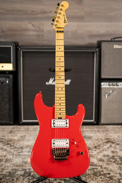 Charvel American Neo-Classic San Dimas Style 1 SD1 HH FR MPL Electric Guitar - Racing Red with Gig Bag