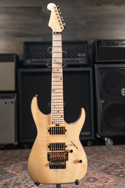 Charvel Angel Vivaldi Signature Pro-Mod DK24 GT7 HH, Maple Fingerboard, Nova-7 Electric Guitar - Natural with Gig Bag