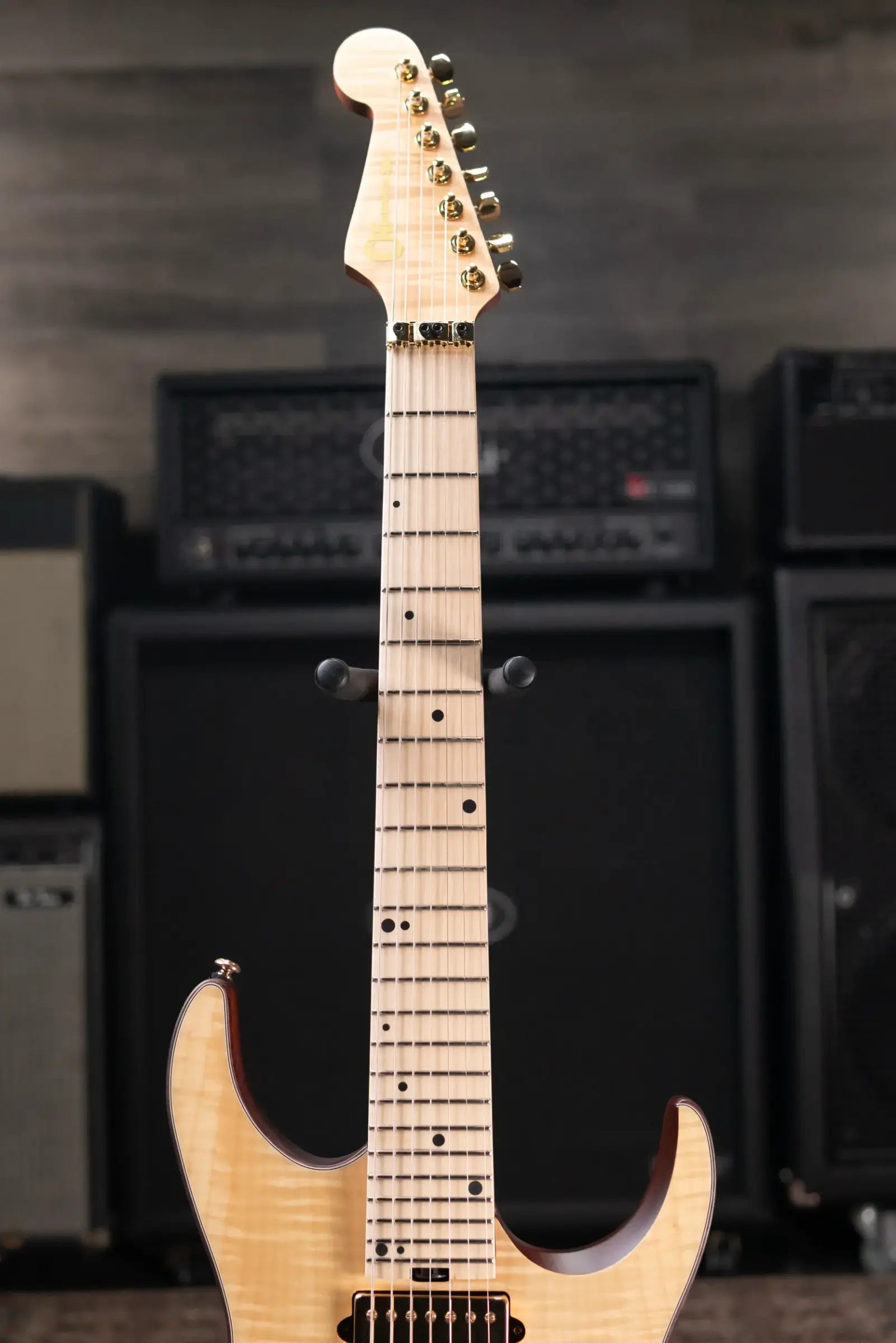 Charvel Angel Vivaldi Signature Pro-Mod DK24 GT7 HH, Maple Fingerboard, Nova-7 Electric Guitar - Natural with Gig Bag