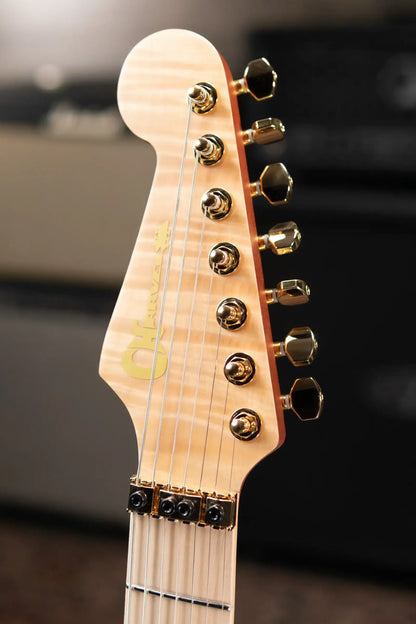Charvel Angel Vivaldi Signature Pro-Mod DK24 GT7 HH, Maple Fingerboard, Nova-7 Electric Guitar - Natural with Gig Bag