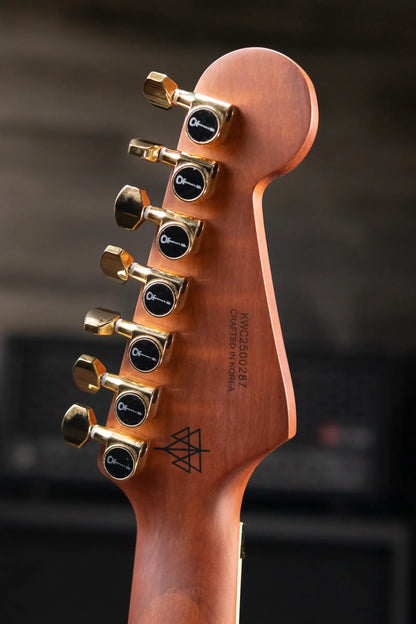 Charvel Angel Vivaldi Signature Pro-Mod DK24 GT7 HH, Maple Fingerboard, Nova-7 Electric Guitar - Natural with Gig Bag