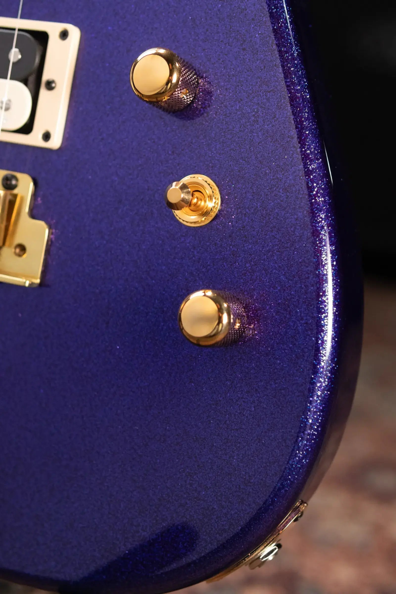 Charvel Custom Shop SD 2H CT Electric Guitar - Purple Sparkle with Hardshell Case