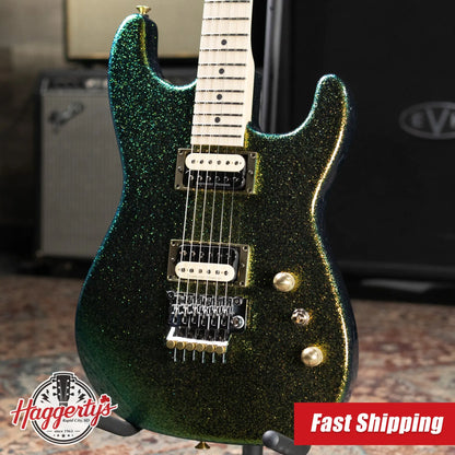 Charvel Custom Shop San Dimas Special Edition 2H FR Electric Guitar - Scarab Sparkle with Hardshell Case