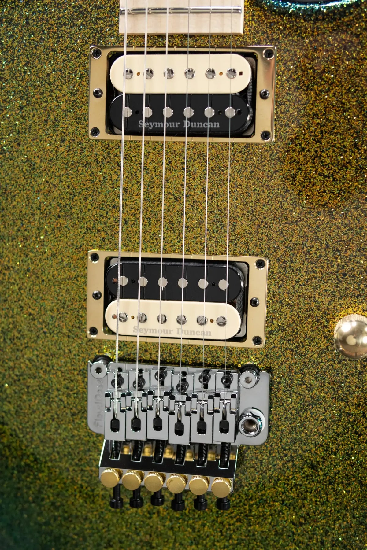 Charvel Custom Shop San Dimas Special Edition 2H FR Electric Guitar - Scarab Sparkle with Hardshell Case