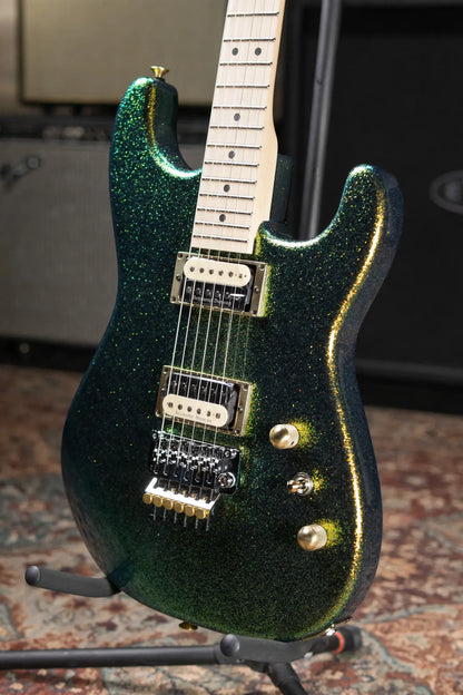 Charvel Custom Shop San Dimas Special Edition 2H FR Electric Guitar - Scarab Sparkle with Hardshell Case