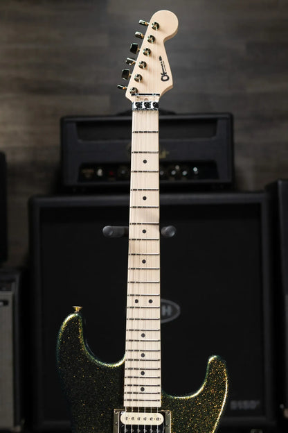 Charvel Custom Shop San Dimas Special Edition 2H FR Electric Guitar - Scarab Sparkle with Hardshell Case