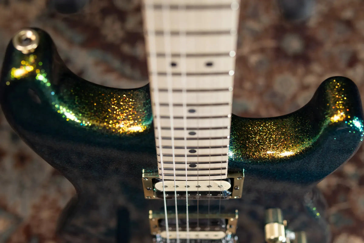 Charvel Custom Shop San Dimas Special Edition 2H FR Electric Guitar - Scarab Sparkle with Hardshell Case