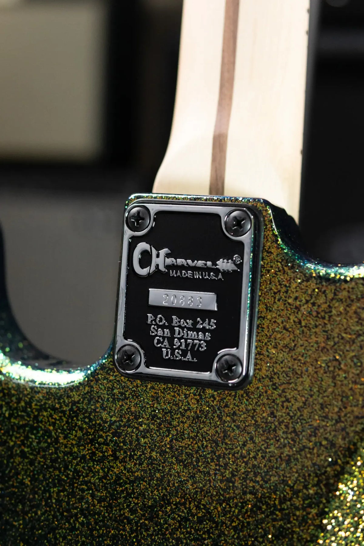 Charvel Custom Shop San Dimas Special Edition 2H FR Electric Guitar - Scarab Sparkle with Hardshell Case