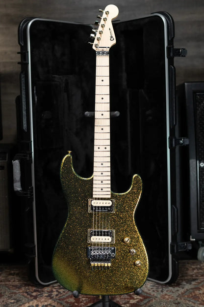 Charvel Custom Shop San Dimas Special Edition 2H FR Electric Guitar - Scarab Sparkle with Hardshell Case