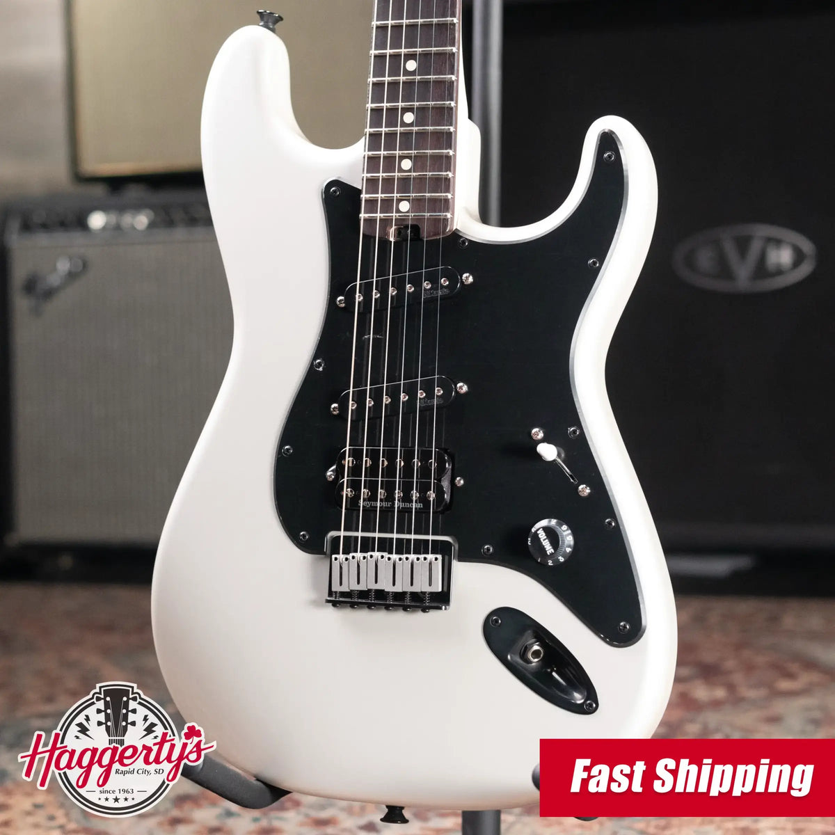 Charvel Jake E Lee Signature Pro-Mod So-Cal Style 1 HSS HT RW Electric Guitar - Pearl White