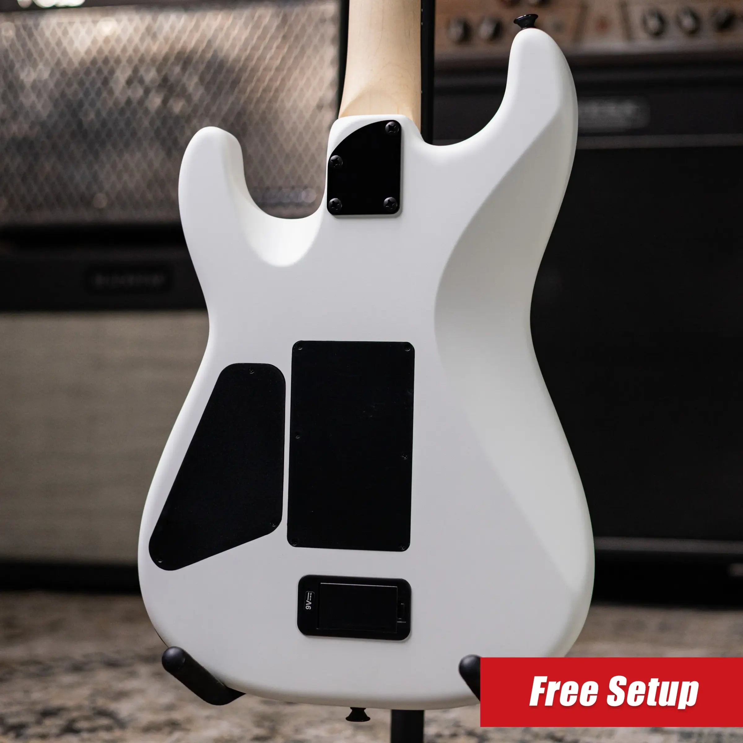 Charvel Jim Root Signature Pro-Mod San Dimas Style 1 HH FR E Electric Guitar - Satin White with Hardshell Gig Bag