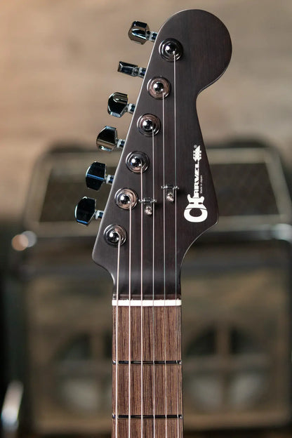 Charvel MJ DK24 HSH 2PT W Mahogany with Flame Maple, Wenge Fingerboard - Caribbean Burst with Multi-Fit Hardshell Gig Bag