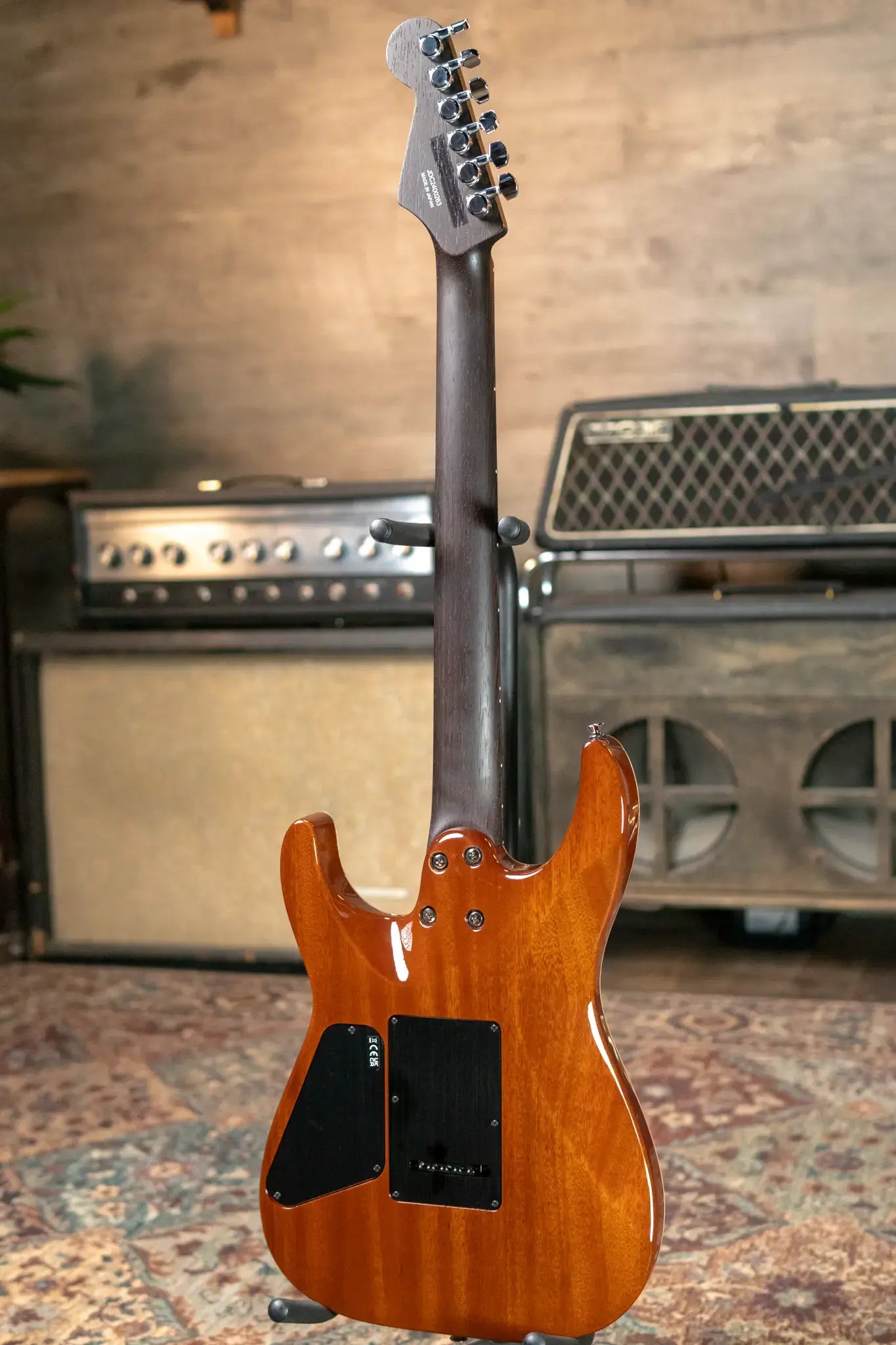 Charvel MJ DK24 HSH 2PT W Mahogany with Flame Maple, Wenge Fingerboard - Caribbean Burst with Multi-Fit Hardshell Gig Bag