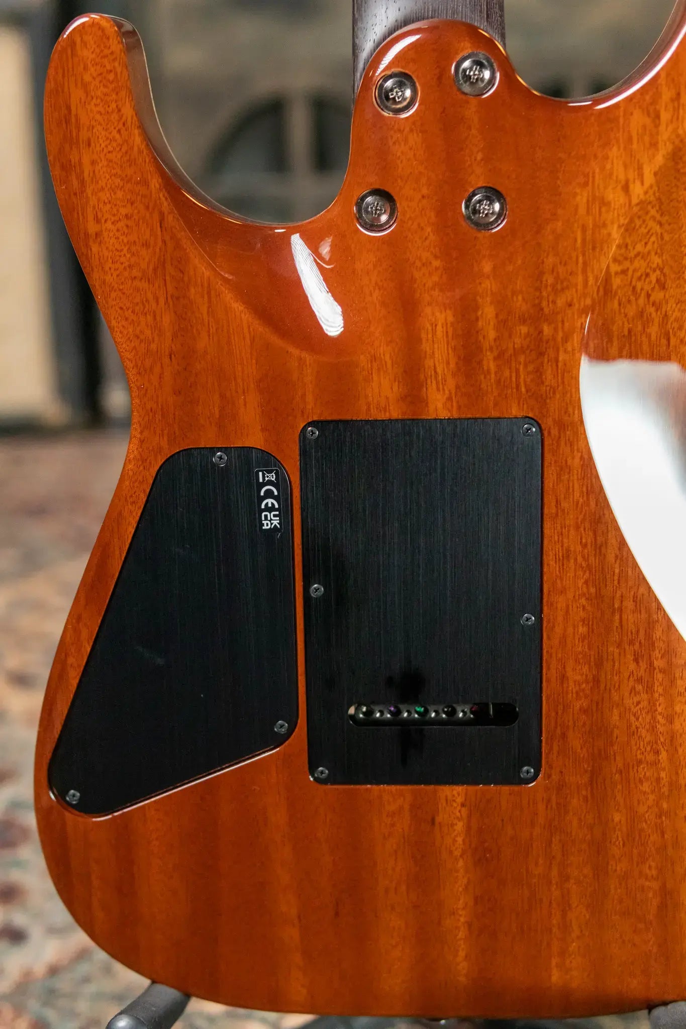 Charvel MJ DK24 HSH 2PT W Mahogany with Flame Maple, Wenge Fingerboard - Caribbean Burst with Multi-Fit Hardshell Gig Bag
