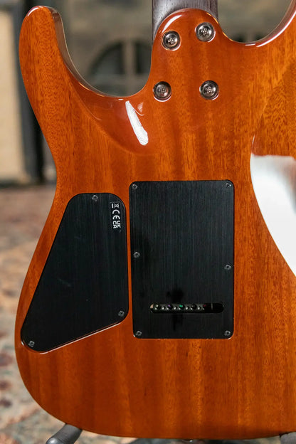 Charvel MJ DK24 HSH 2PT W Mahogany with Flame Maple, Wenge Fingerboard - Caribbean Burst with Multi-Fit Hardshell Gig Bag