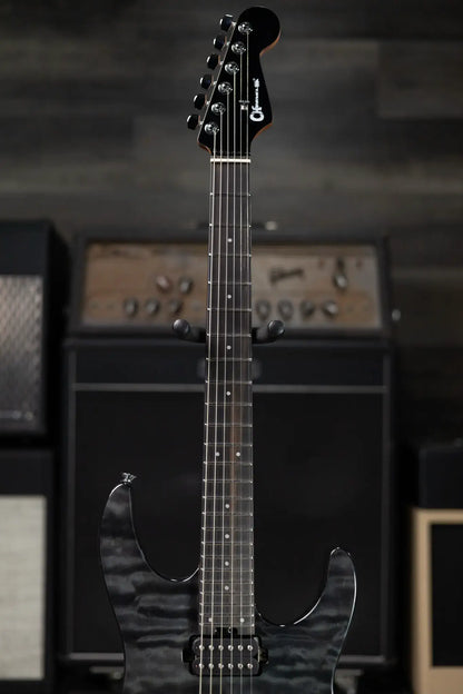 Charvel Pro-Mod Plus Dinky DK24 HH 2PT E QM Electric Guitar - Midnight Ocean with Gig Bag
