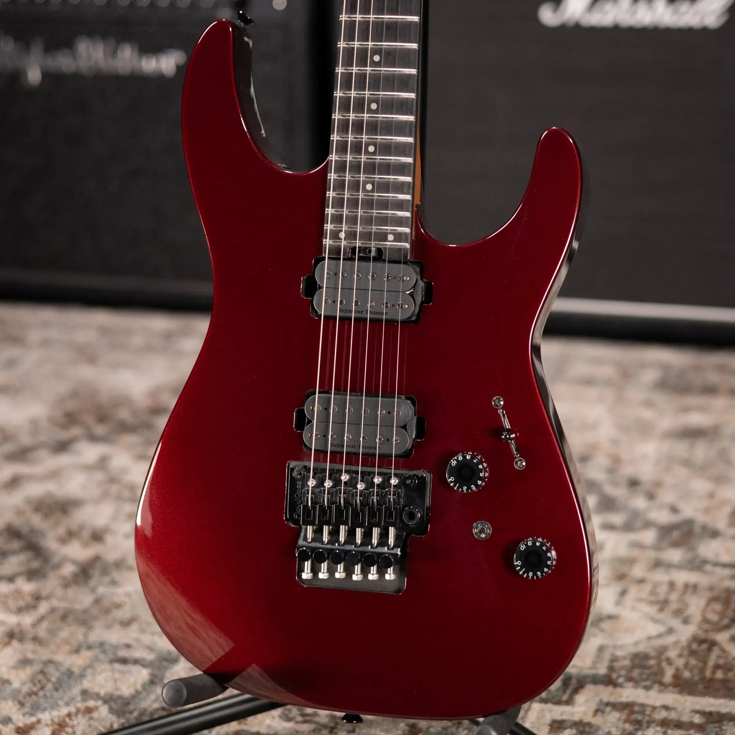 Charvel Pro-Mod Plus Dinky DK24 HH FR EB Electric Guitar - Crimson Eclipse with Gig Bag