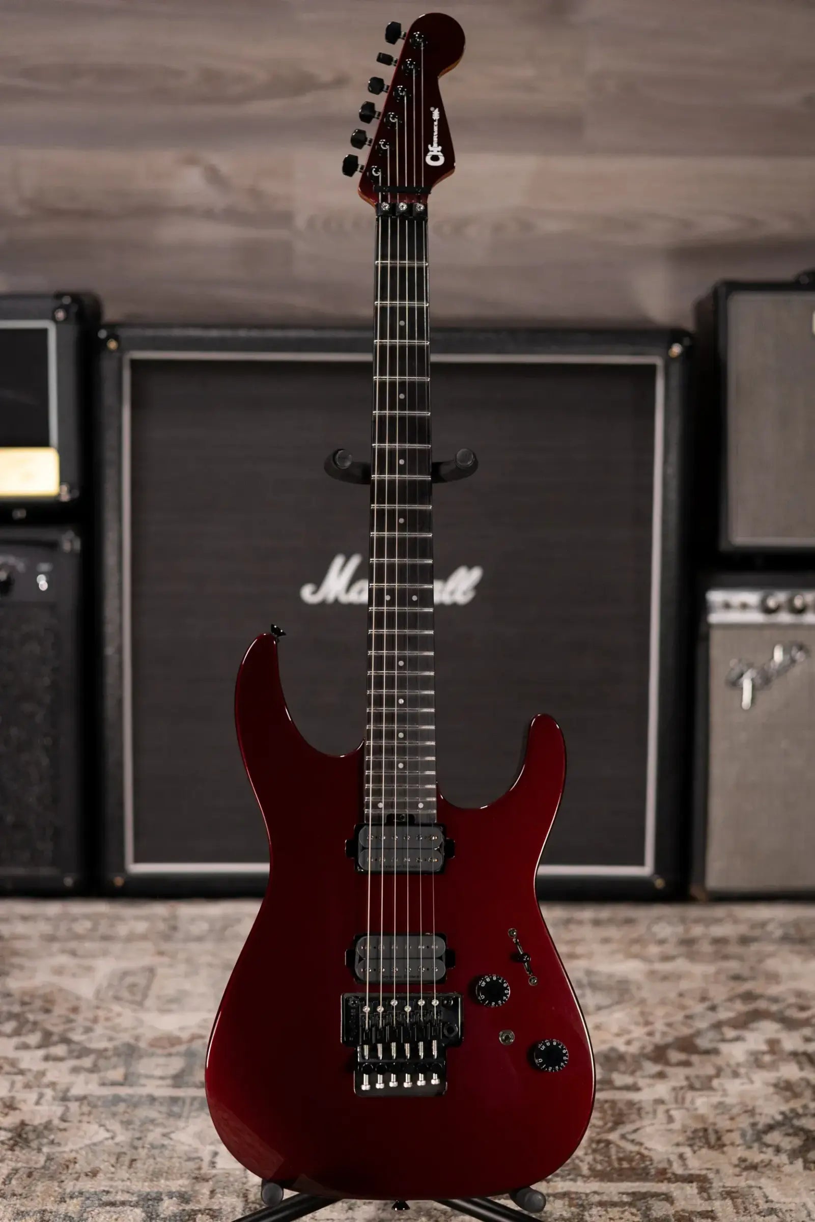 Charvel Pro-Mod Plus Dinky DK24 HH FR EB Electric Guitar - Crimson Eclipse with Gig Bag