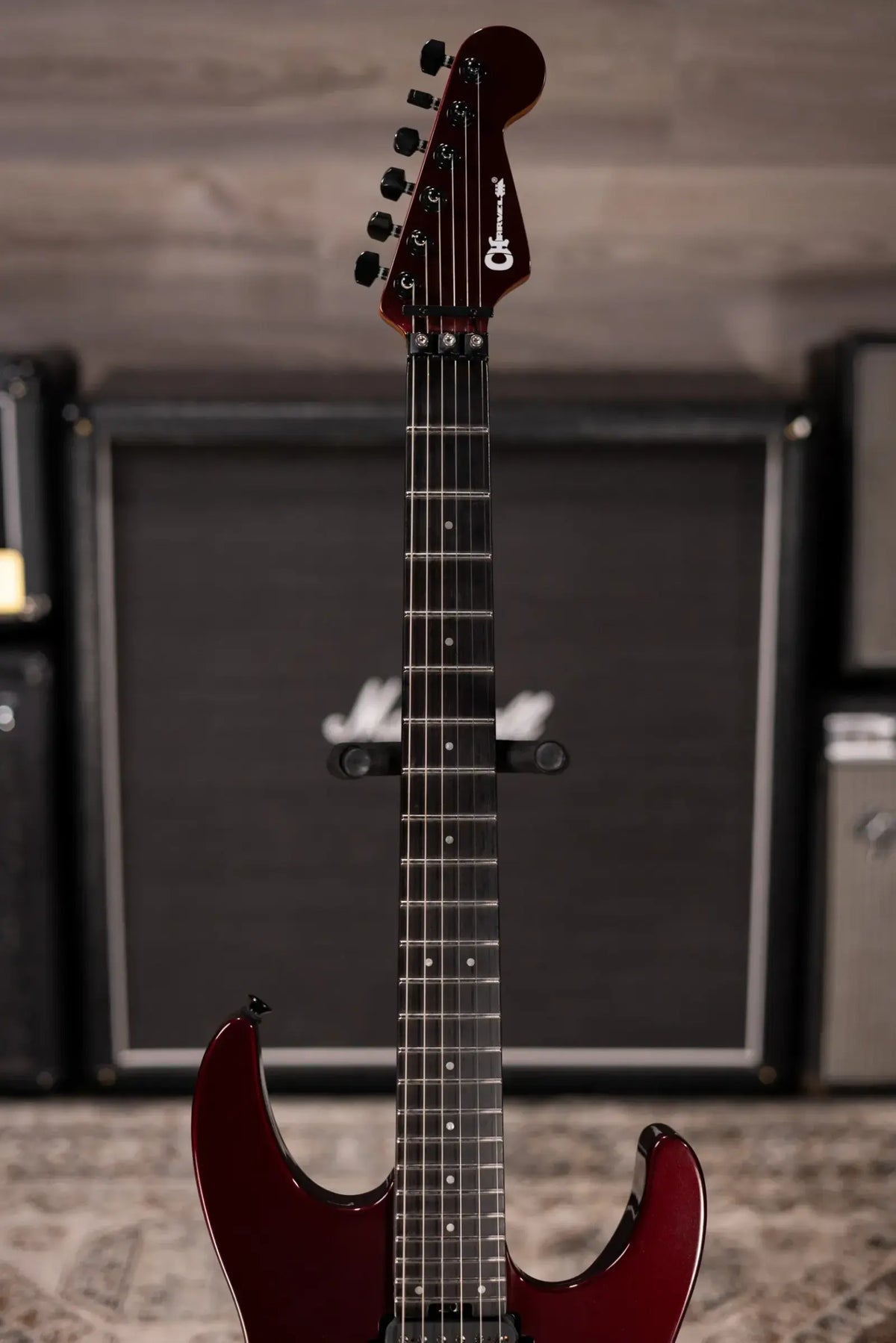Charvel Pro-Mod Plus Dinky DK24 HH FR EB Electric Guitar - Crimson Eclipse with Gig Bag