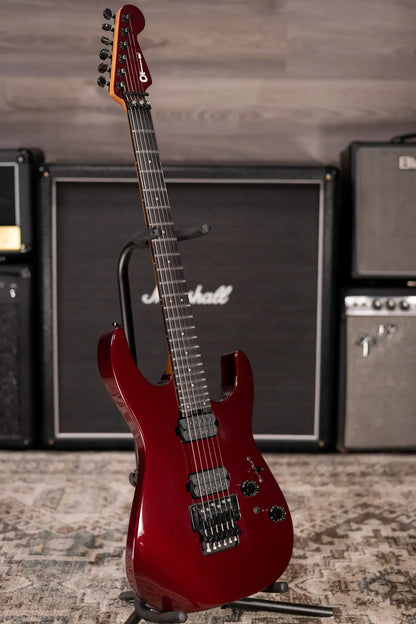 Charvel Pro-Mod Plus Dinky DK24 HH FR EB Electric Guitar - Crimson Eclipse with Gig Bag