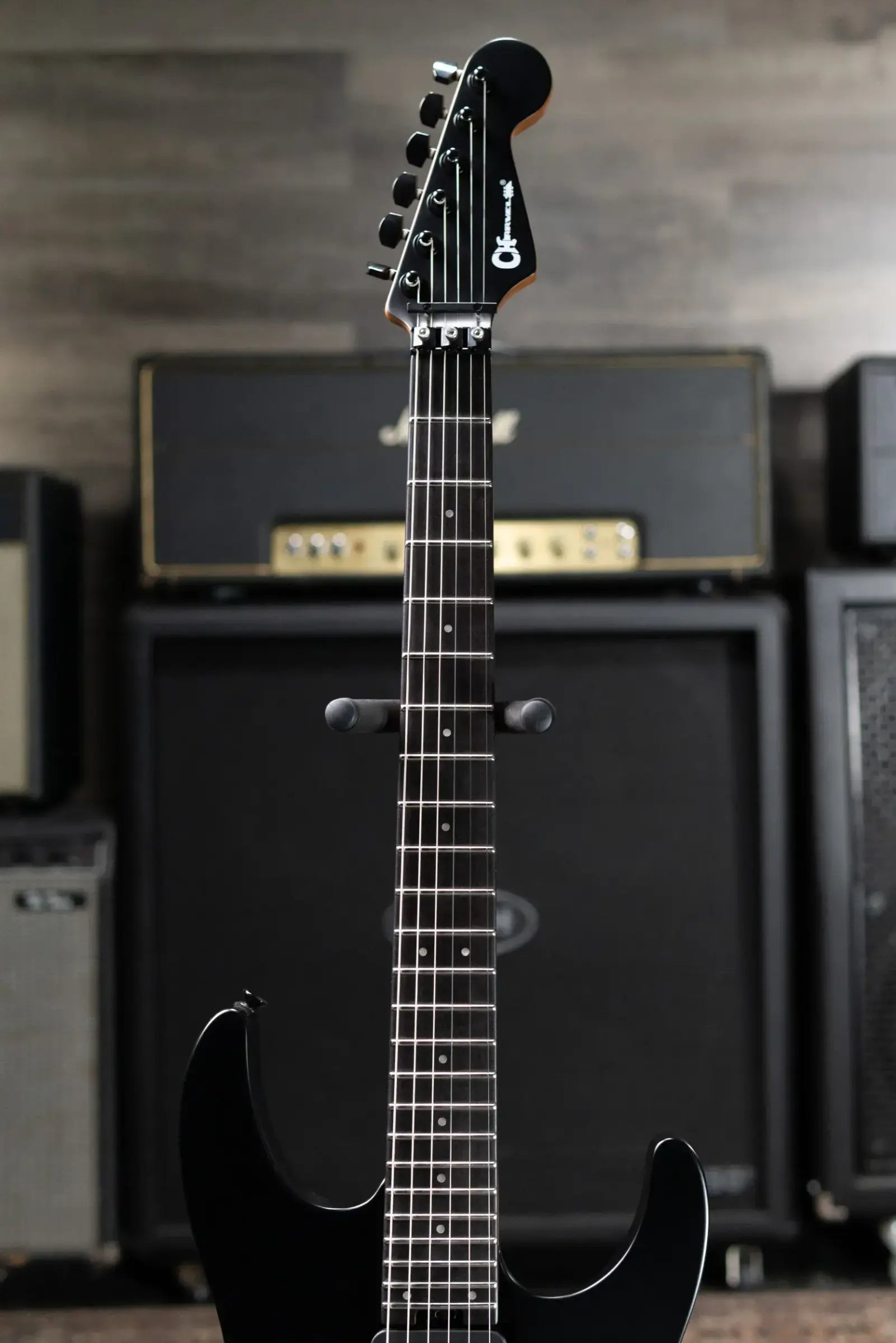 Charvel Pro-Mod Plus Dinky DK24 HH FR EB Electric Guitar - Satin Black with Gig Bag
