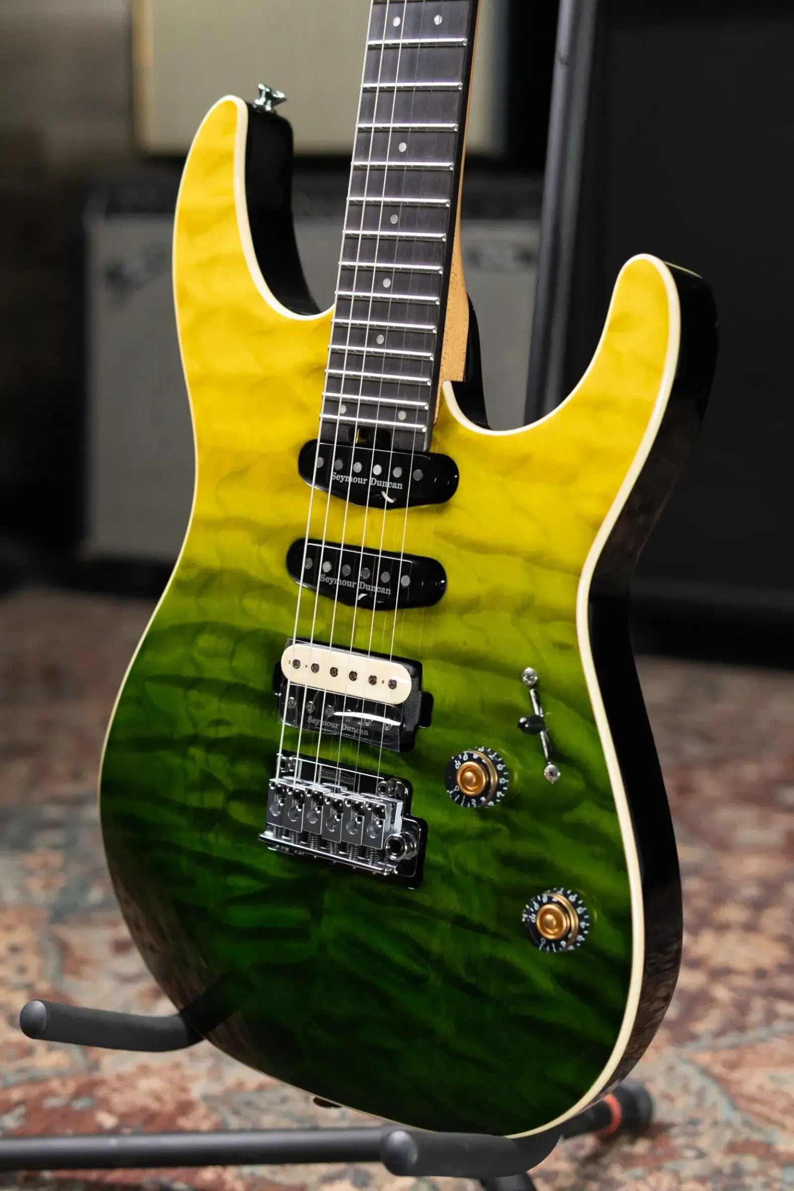 Charvel Pro-Mod Plus Dinky DK24 HSS 2PT QM Electric Guitar - Zombie Fade with Gig Bag