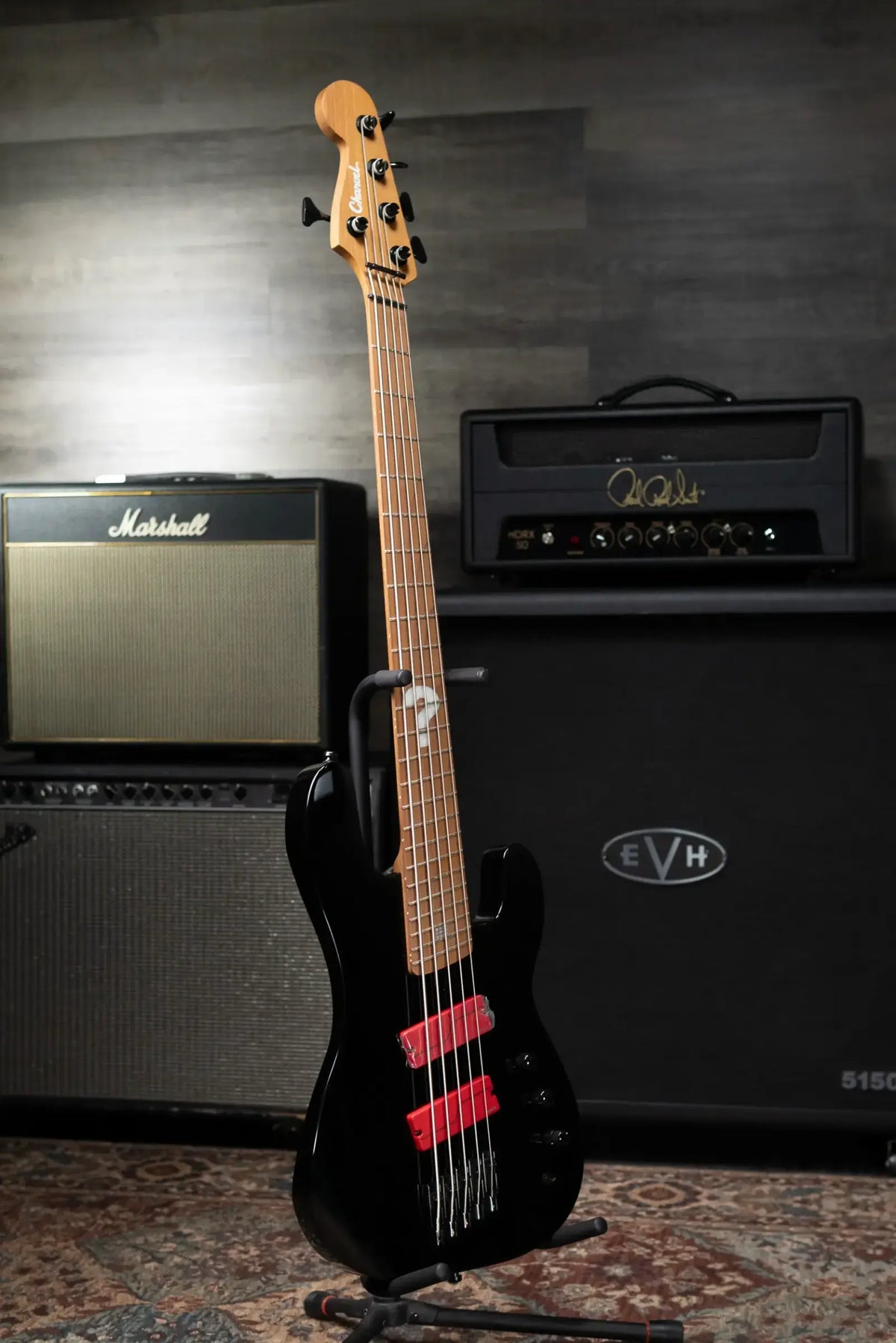 Charvel Pro-Mod Sleep Token iii Signature San Dimas Bass V - Black with Gig Bag