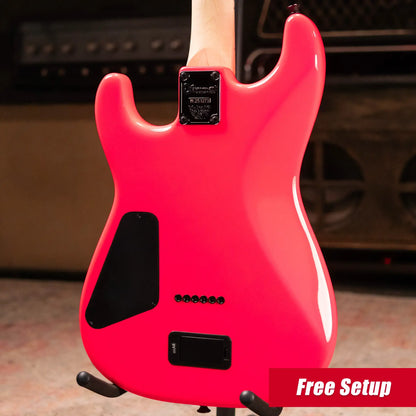 Charvel Sean Long Signature Pro-Mod San Dimas® Style 1 HH HT M Electric Guitar - Neon Pink