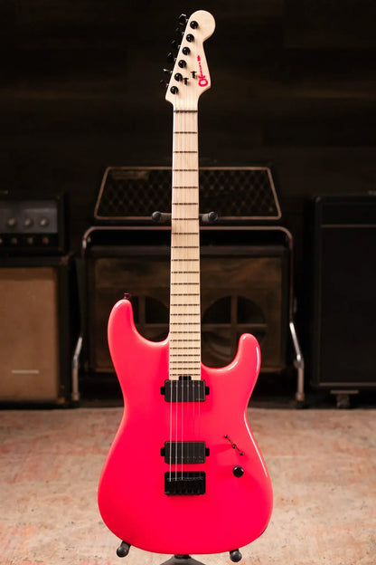 Charvel Sean Long Signature Pro-Mod San Dimas® Style 1 HH HT M Electric Guitar - Neon Pink
