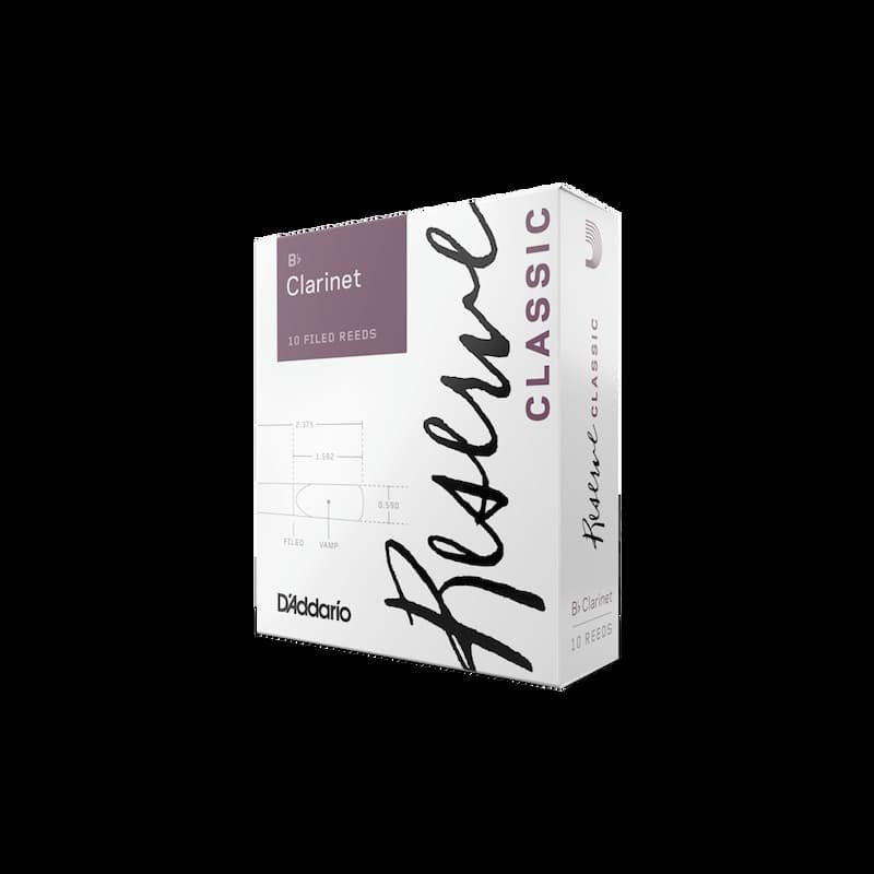 D'Addario DCR1025 Reserve Bb Clarinet Reeds 10 Pack 2.5 Strength (Discontinued, only offered in 25 box now)