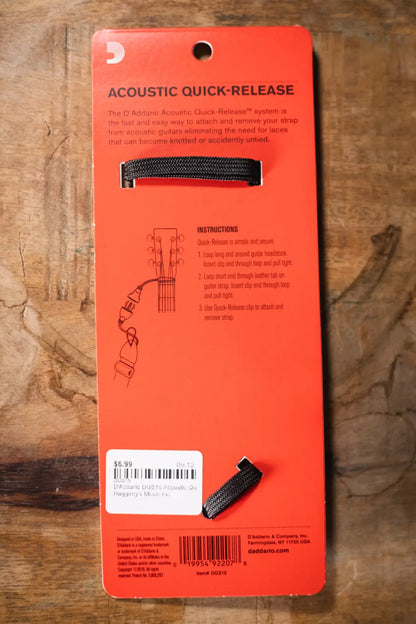 DAddario DGS15 Acoustic Quick Release System haggertys 3