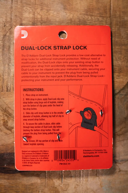 D'Addario Dual-Lock Strap Lock