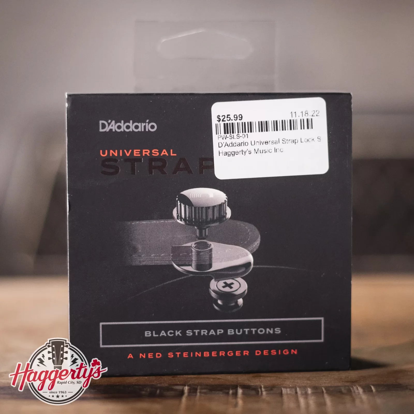 D'Addario Universal Strap Lock System, Black